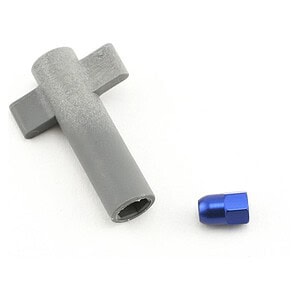 Traxxas Antenna crimp nut aluminum (blue-anodized)/ antenna nut tool TRA5526