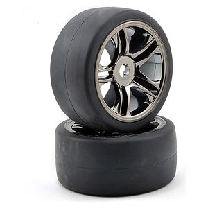 Traxxas Tires & Wheels Glued SS Green 1.9 Response (Extra Wide Rear VXL) TRA6477