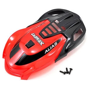 Traxxas Canopy Alias red/ 1.6x5mm BCS (self-tapping) (3) TRA6611