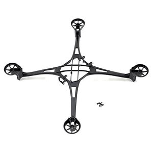 Traxxas Main frame (black)/ 1.6x5mm BCS (self-tapping) (4) TRA6623