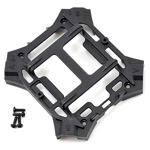 Traxxas Main frame lower (black)/ 1.6x5mm BCS (self-tapping) (4) TRA6624