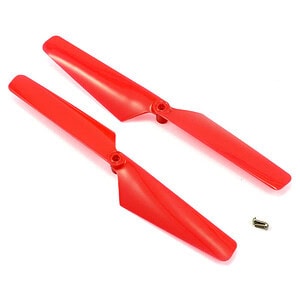 Traxxas Rotor blade set red (2)/ 1.6x5mm BCS (2) TRA6628