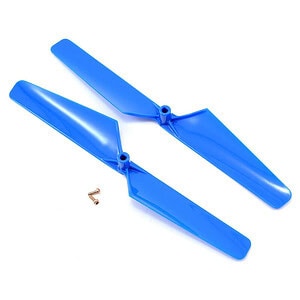 Traxxas Rotor blade set blue (2)/ 1.6x5mm BCS (2) TRA6629