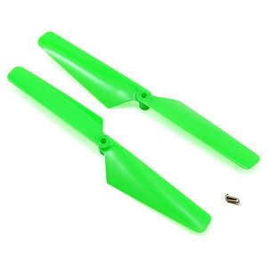 Traxxas Rotor blade set green (2)/ 1.6x5mm BCS (2) TRA6631
