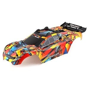 Traxxas Rustler 4×4 VXL Solar Flare (painted decals applied) Pre-Painted