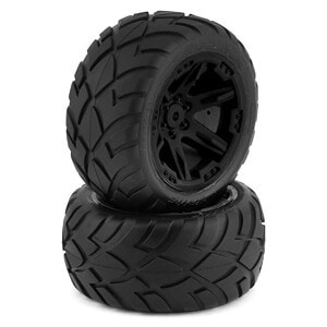 Traxxas Tires & Wheels Glued (2.8) RXT Black Talon EXT (2WD Elec Rear TSM) TRA6768