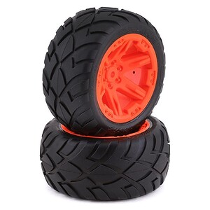 Traxxas Tires & Wheels Glued (2.8) RXT Orange Talon EXT (2WD Elec Rear TSM) TRA6768A