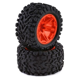 Traxxas Tires and wheels assembled glued (2.8) RXT orange wheels Talon