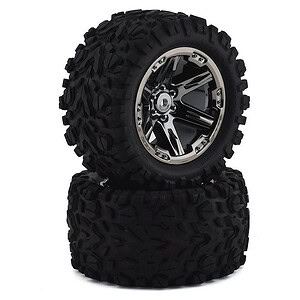 Traxxas Tires & Wheels Glued (2.8) RXT Black Anaconda (2WD Elec Rear TSM) TRA6774X