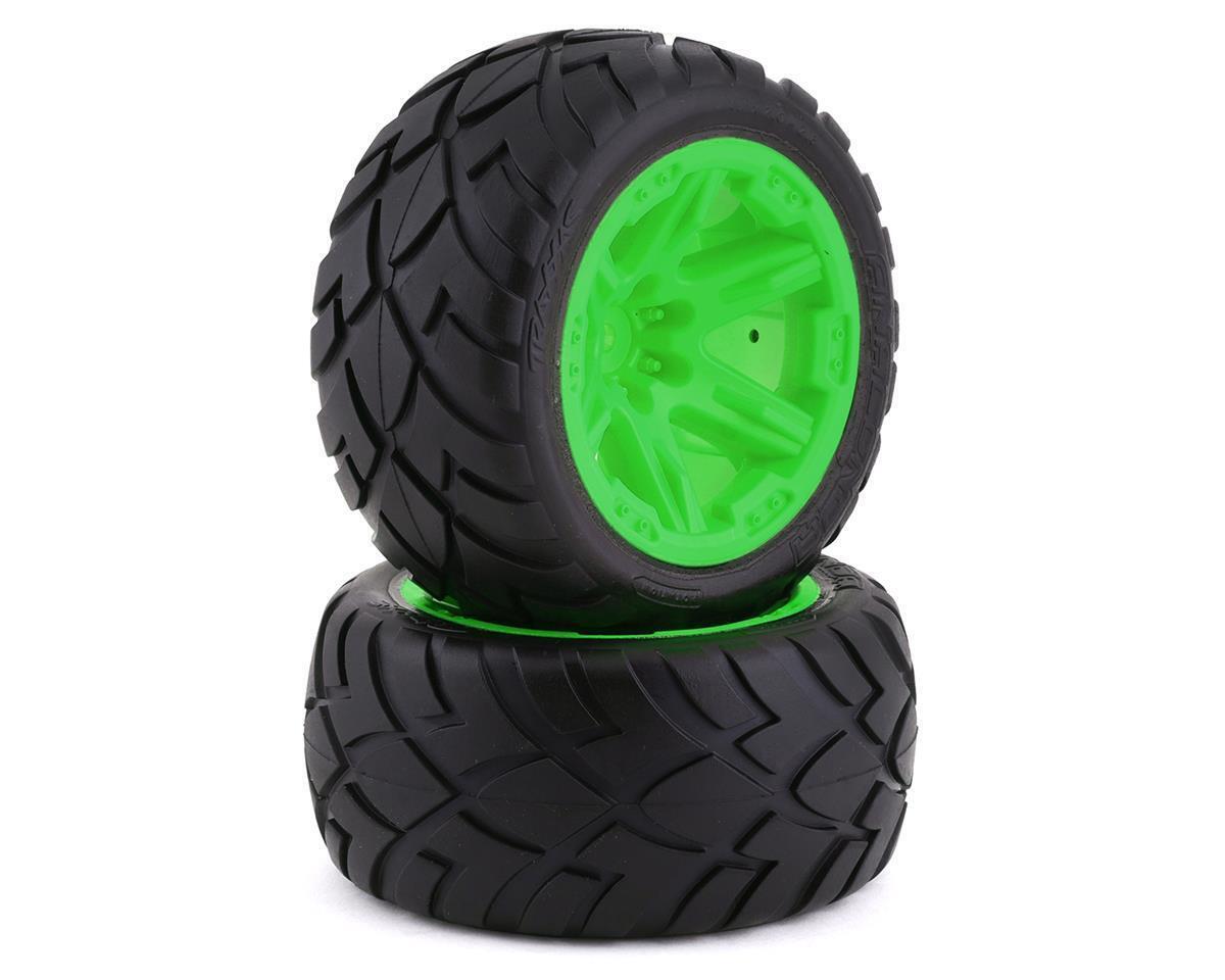 Traxxas Tires and wheels assembled glued (2.8) (RXT green wheels Anaconda tires foam inserts) - tra6775g-jpg Traxxas Tires and wheels assembled glued (2.8) (RXT green wheels Anaconda tires foam inserts)