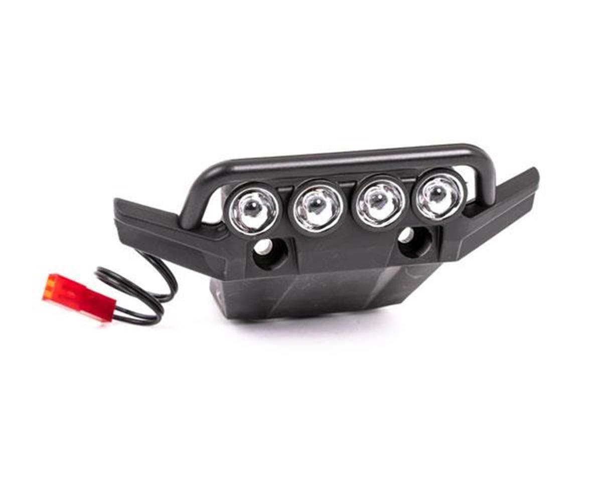 Traxxas Bumper front (assembled LED lights installed) (fits 4WD Rustler) TRA6791