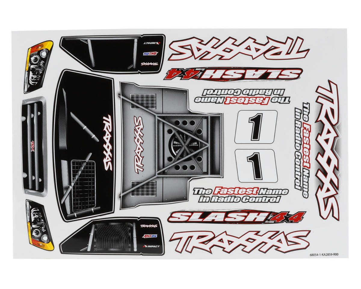 Traxxas Decal sheet Slash 4X4 TRA6813R