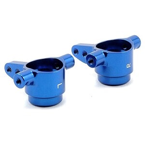 Traxxas Steering blocks 6061-T6 aluminum (blue-anodized) left and right TRA6837X