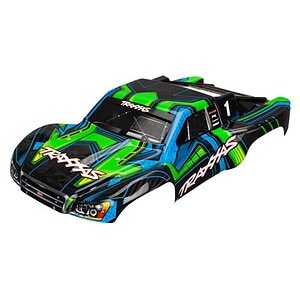 Traxxas Slash 4X4 Green and Blue (Painted Decals Applied) Body Pre-Painted