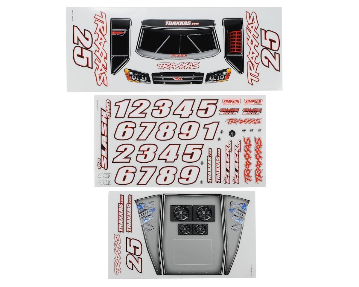 Traxxas Decal sheets 1/16 Slash 4WD TRA7013 - tra7013-jpg Traxxas Decal sheets 1/16 Slash 4WD TRA7013