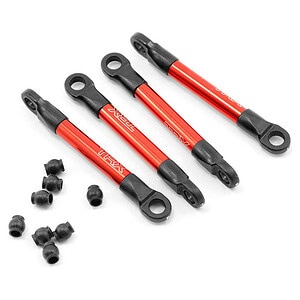 Traxxas Push rods aluminum (red-anodized) (4) (assembled with rod ends) (1/16 Slash) TRA7018X