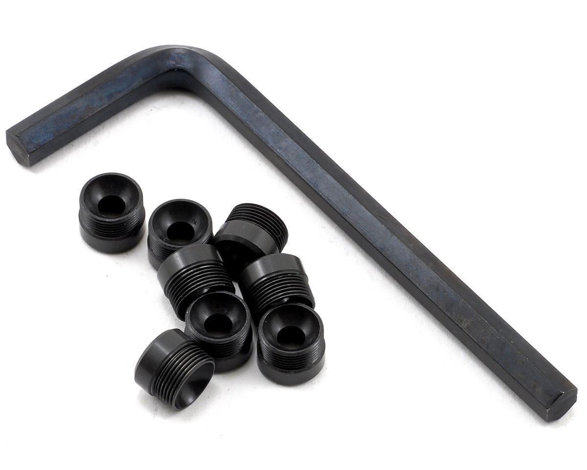 Traxxas Alum Pivot Ball Caps (Threaded Hard-Anodized PTFE-Coated) (8) TRA7033X
