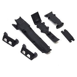 Traxxas Skidplate Set Front/Rear/Trans (Black) w/Servo Guards TRA7037