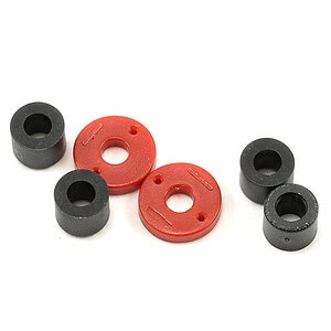 Traxxas Piston damper (2x0.5mm hole red) (4)/ travel limiters (4) TRA7067