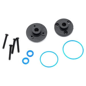 Traxxas Cover plates differential (front or rear)/ gaskets (2)/ o-rings (2)/ 2x14mm BCS (3) TRA7080