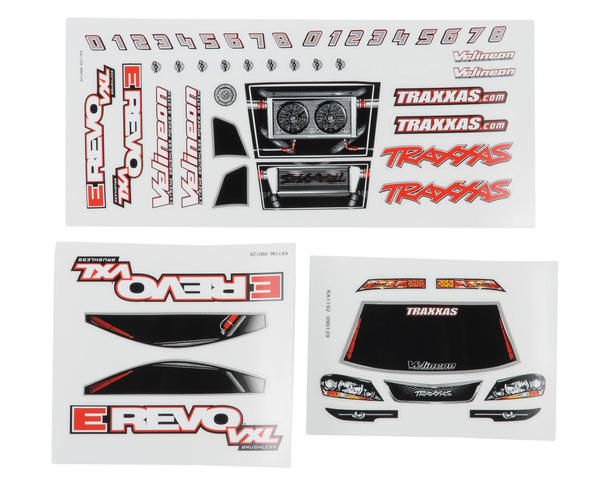 Traxxas Decal sheets 1/16 E-Revo VXL TRA7113