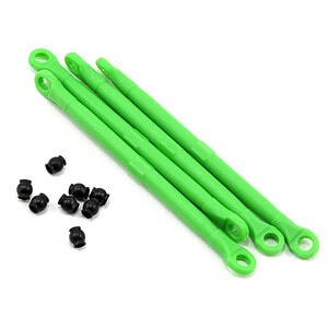 Traxxas Toe link front and rear (molded composite) (green) (4)/ hollow balls (8) TRA7138G