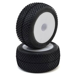 Traxxas Tires and wheels assembled glued (white dished 2.2 wheels Response Pro 2.2 tires foam inserts) (2)