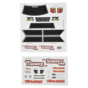 Traxxas Decal sheets 1/16th Summit TRA7213