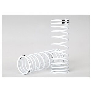 Traxxas Springs front (white) (progressive rate) (2) TRA7458