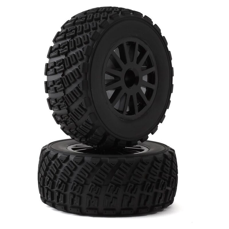 Traxxas Tires and wheels assembled glued (black wheels gravel pattern tires foam inserts) (2) (TSM rated) - tra7473t-jpg Traxxas Tires and wheels assembled glued (black wheels gravel pattern tires foam inserts) (2) (TSM rated)