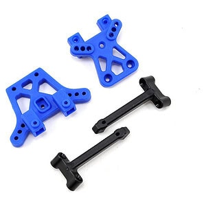 Traxxas Shock tower front (1) rear (1)/ shock tower brace (2) TRA7637