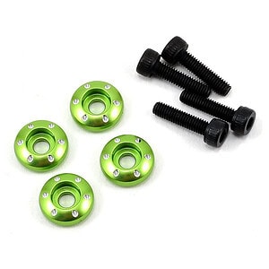 Traxxas Wheel nut washer machined aluminum green / 3x12mm CS (4) TRA7668G