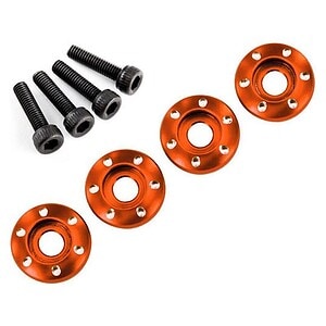Traxxas Wheel nut washer machined aluminum orange / 3x12mm CS (4) TRA7668X