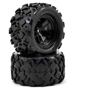 Traxxas Tires and wheels assembled glued (Teton 5-spoke wheels Teton tires) (2)