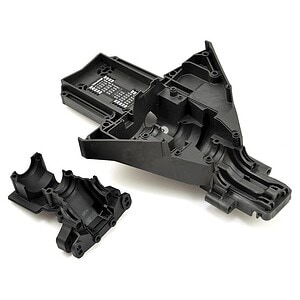 Traxxas Rear Bulkhead Upper/Lower (Requires #5108 Bearings) TRA7727X