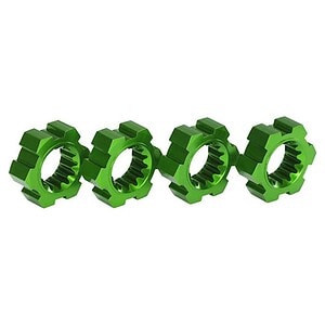 Traxxas Wheel hubs hex aluminum (green-anodized) (4) TRA7756G