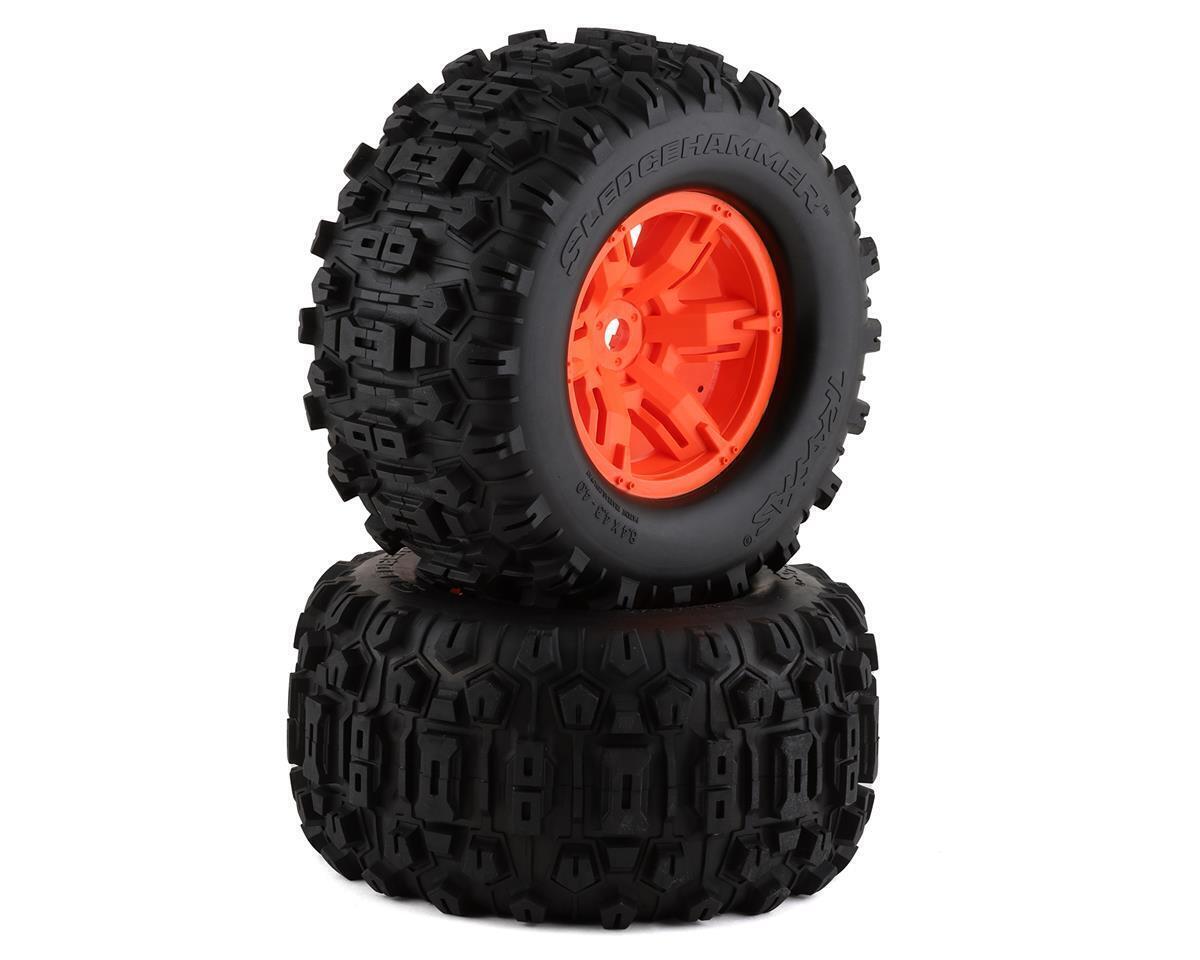 Traxxas Tires & Wheels Glued X-Maxx Orange Sledgehammer (Left/Right) TRA7774T - tra7774t-jpg Traxxas Tires & Wheels Glued X-Maxx Orange Sledgehammer (Left/Right) TRA7774T