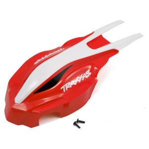 Traxxas Canopy front red/white Aton TRA7911