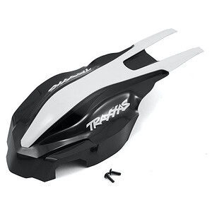 Traxxas Canopy front black/white Aton TRA7913