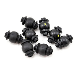 Traxxas Damper balls anti-vibration gimbal (4) (yellow dot)/ camera mount (4) TRA7972