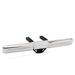 Traxxas Bumper rear (chrome)/ bumper mount/ 3x10 BCS (2) TRA8068