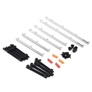 Traxxas Side Trim Chrome (L/R) / Retainers / LED Lens (Fits #8010 Body) TRA8076