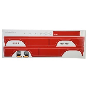 Traxxas Decal sheet Bronco red (fits #8010 body) TRA8078R