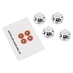 Traxxas Wheel Center Caps (Chrome) (4) TRA8164