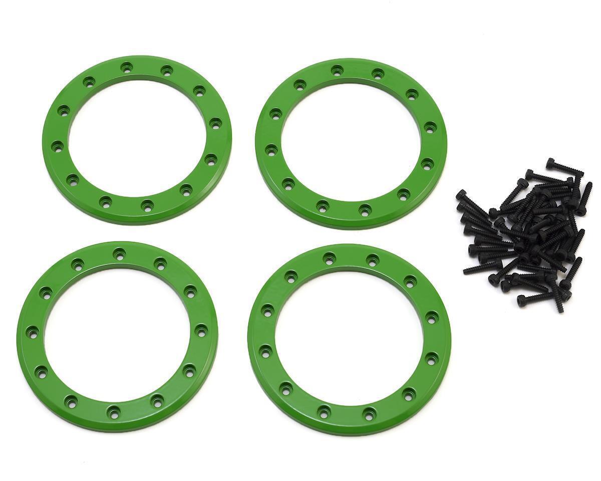 Traxxas Beadlock rings green (2.2) (aluminum) (4)/ 2x10 CS (48) TRA8168G