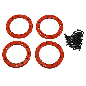 Traxxas Beadlock rings red (2.2) (aluminum) (4)/ 2x10 CS (48) TRA8168R