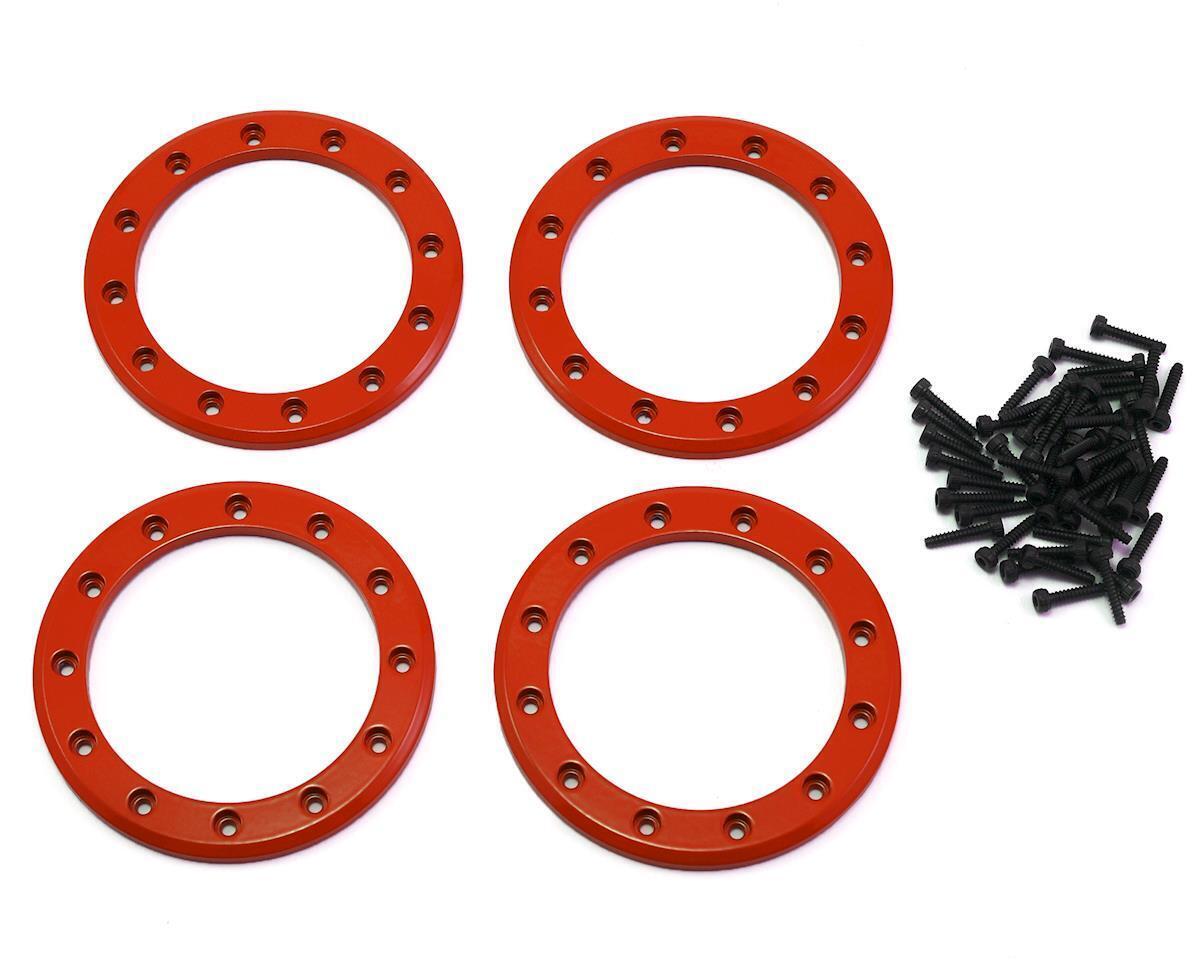 Traxxas Beadlock rings red (2.2) (aluminum) (4)/ 2x10 CS (48) TRA8168R