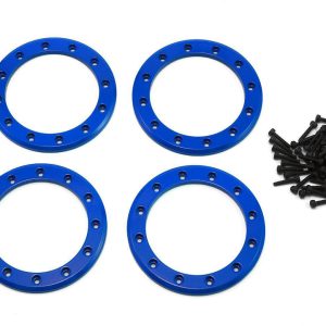 Traxxas Beadlock rings blue (2.2) (aluminum) (4)/ 2x10 CS (48) TRA8168X