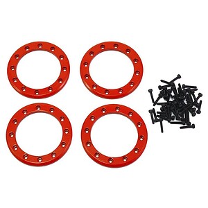Traxxas Beadlock rings red (1.9) (aluminum) (4)/ 2x10 CS (48) TRA8169R