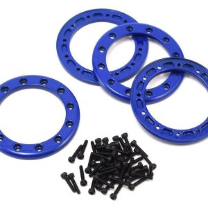 Traxxas Beadlock rings blue (1.9) (aluminum) (4)/ 2x10 CS (48) TRA8169X